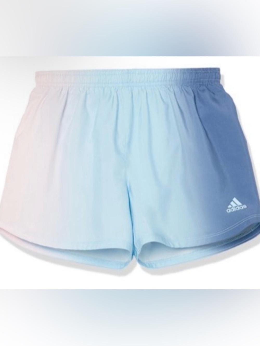 adidas Light Blue Girls' Athletic Shorts